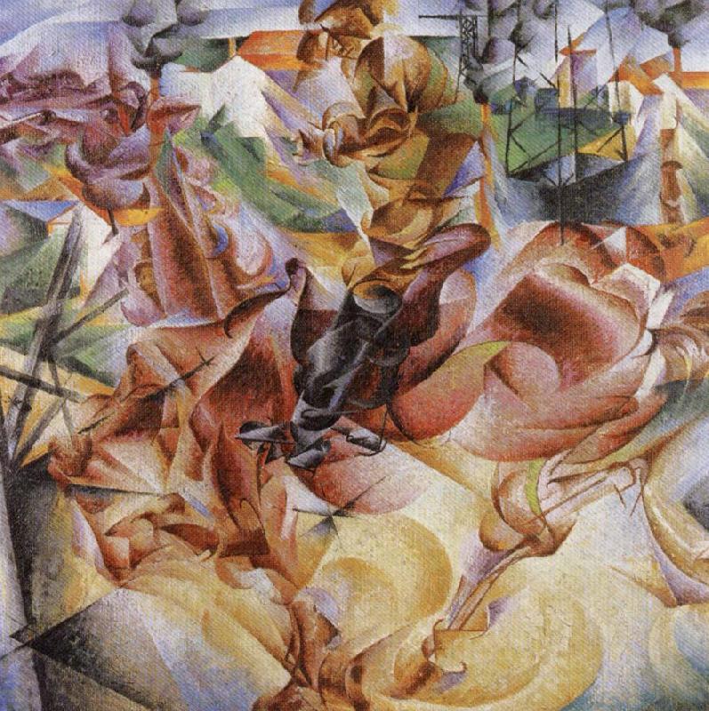Umberto Boccioni Elasticity Norge oil painting art